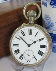 Antique Goliath Pocket Watch, Finnigan, Manchester