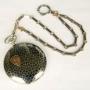 Antique Niello Hunter Pocket Watch & Chain