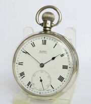 Antique Silver Buren Grand Prix Pocket Watch, 1935
