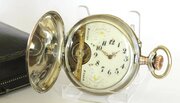 Antique Silver Hebdomas Full Hunter Pocket Watch