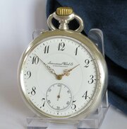 Antique Silver IWC Pocket Watch