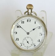 Antique Silver Nimra Pocket Watch, 1919