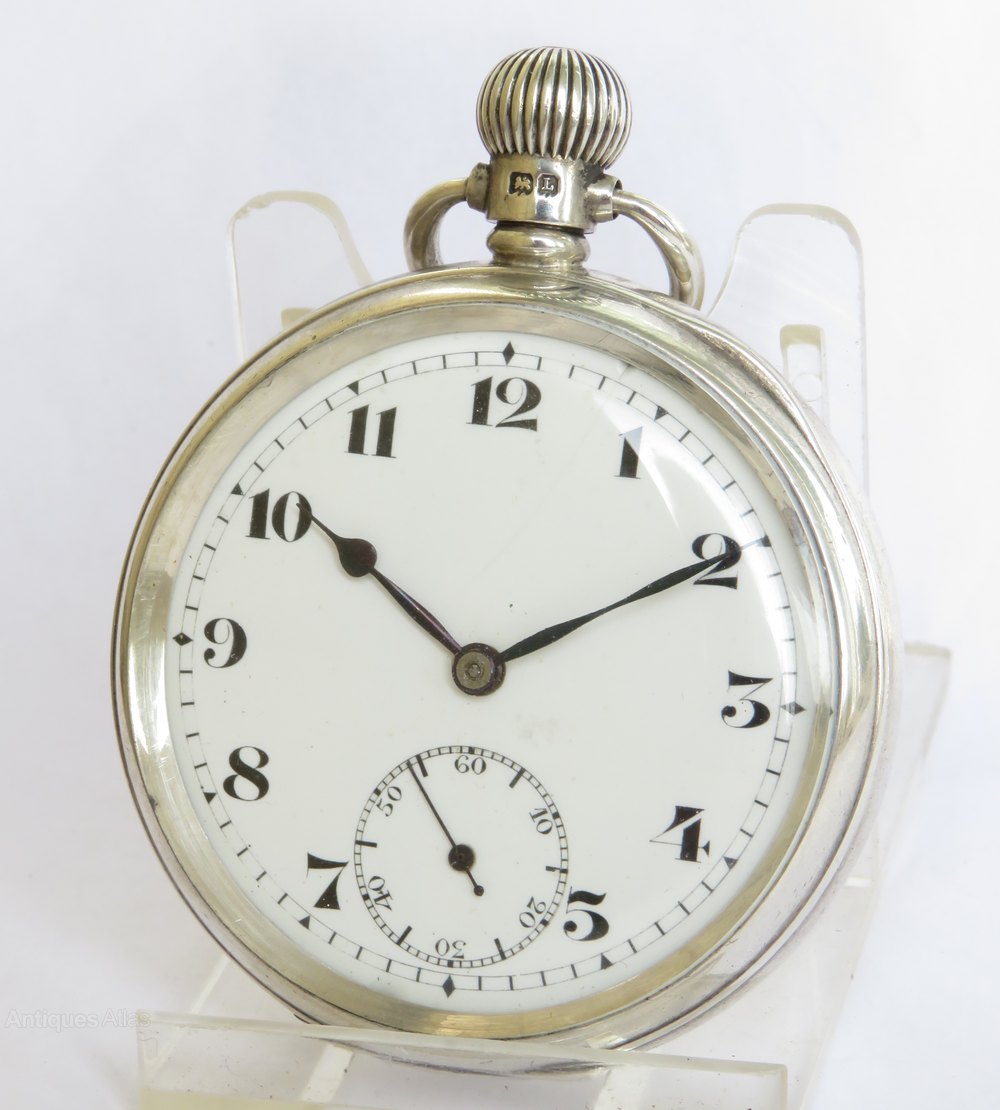 Antiques Atlas Antique Silver Record Pocket Watch, 1935