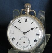 Antique Silver Revue Pocket Watch, 1924