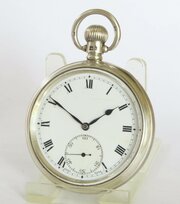 Antique Silver Syren Pocket Watch, 1926