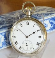 Antique Silver Tavannes Pocket Watch, 1918