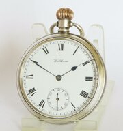 Antique Silver Waltham Marquis Pocket Watch, 1912