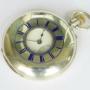 Antique Silver Half Hunter Pocket Watch, 1887