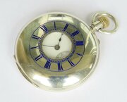 Antique Silver Half Hunter Pocket Watch, 1887