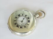 Antique Silver Half Hunter Pocket Watch, 1919