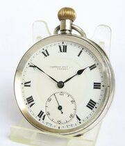 Antique Silver Pocket Watch, Camerer Cuss, 1919