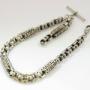 Chunky antique Victorian silver watch chain