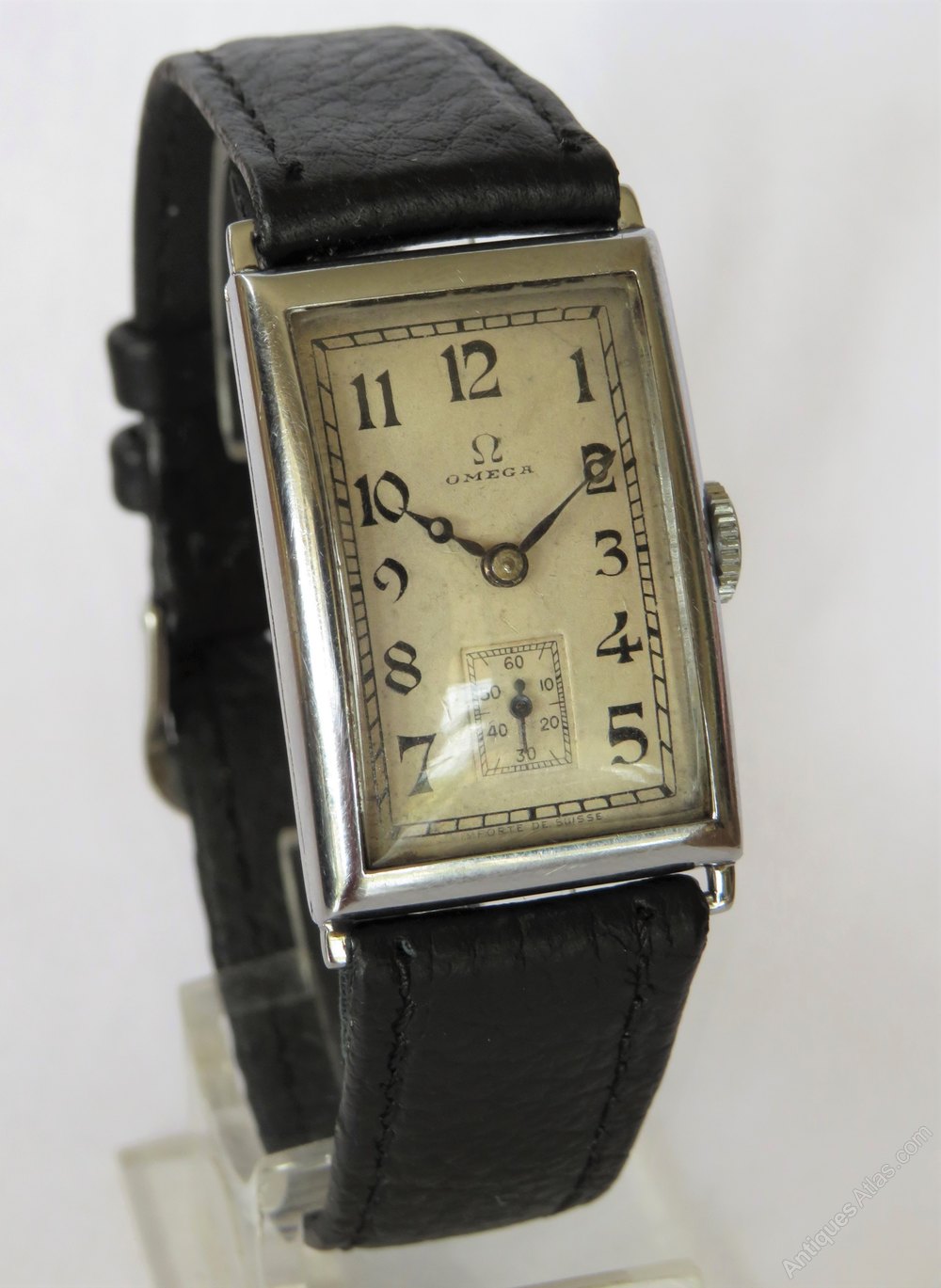 Antiques Atlas - Gents 1930s Omega 20F Tank Wrist Watch