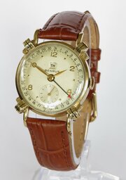 Gents 1950s Benrus Date Pointer Wrist Watch