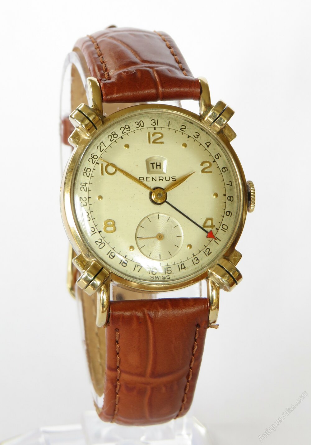 Antiques Atlas - Gents 1950s Benrus Date Pointer Wrist Watch as170a14566
