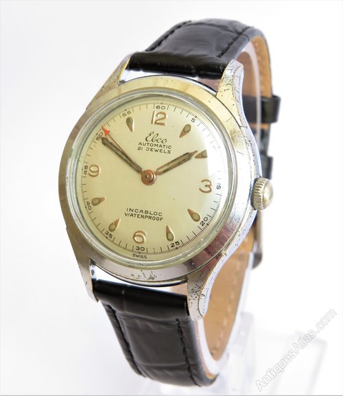 Antiques Atlas Gents 1950s Elco Wrist Watch By Helvetia