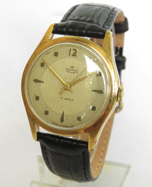 Antiques Atlas - Gents 1950s Smiths De Luxe Wrist Watch