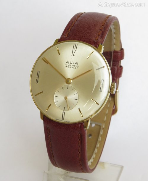 Antiques Atlas Gents 1960s Avia Wrist Watch, Model 10060