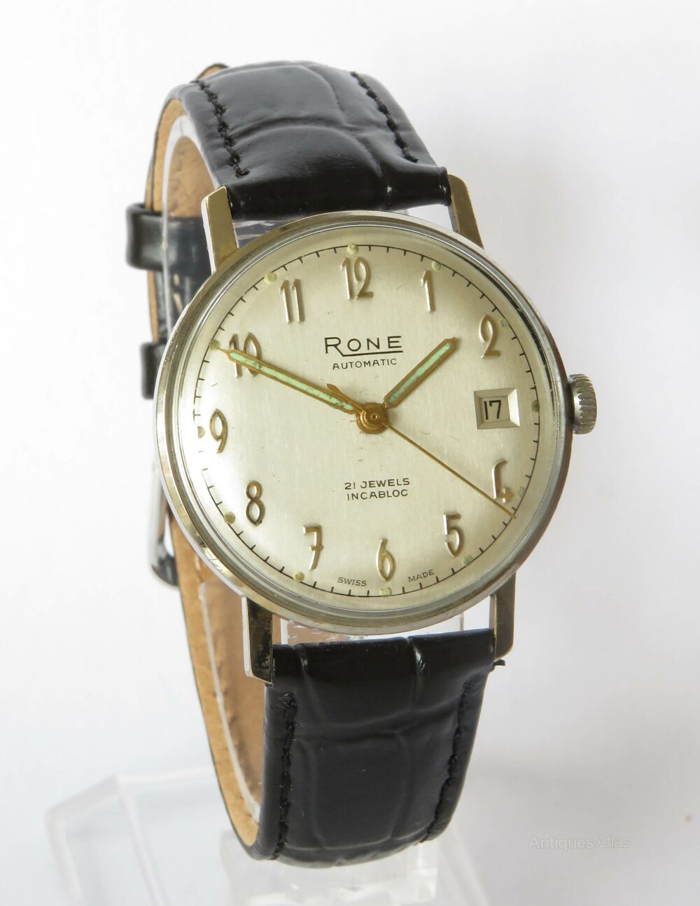 Gene Rene Watch Antiques Atlas - Gents 1960s Rone Automatic Wrist Watch as170a14402