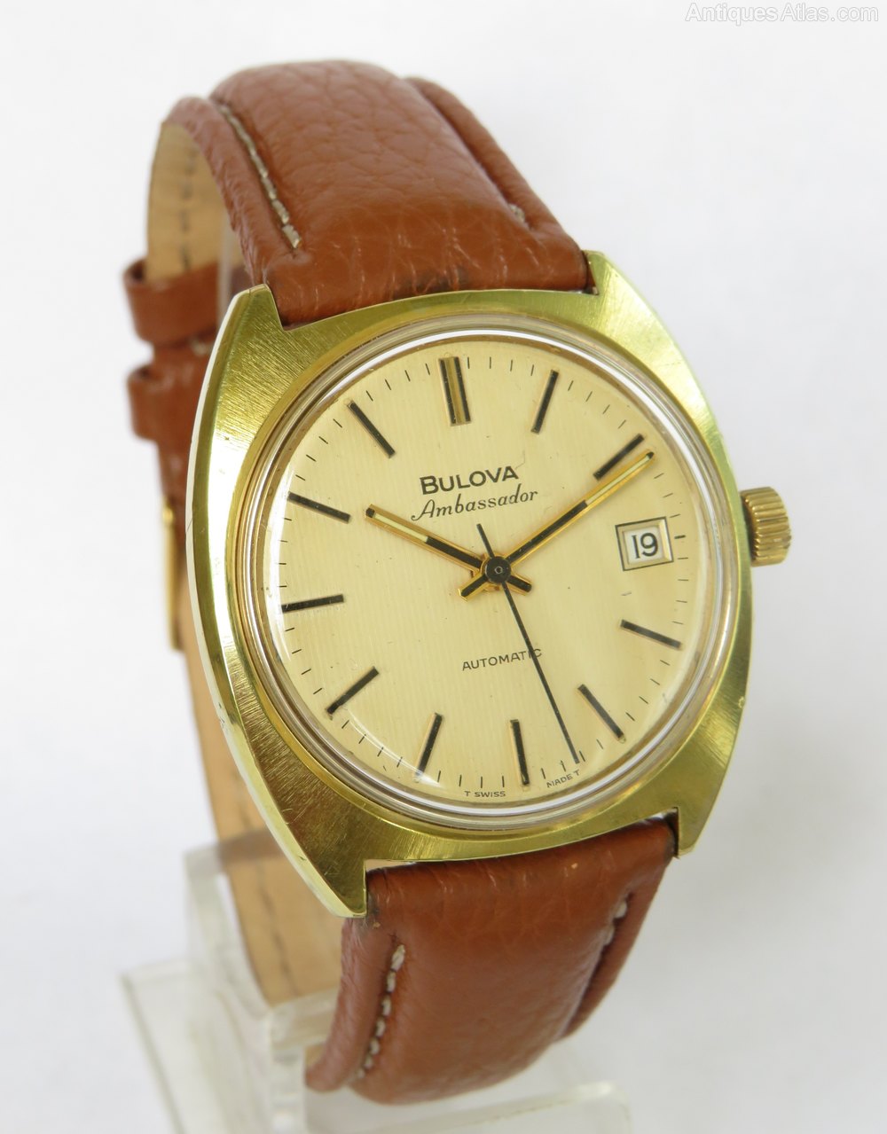 Antiques Atlas Gents 1973 Bulova Ambassador Wrist Watch