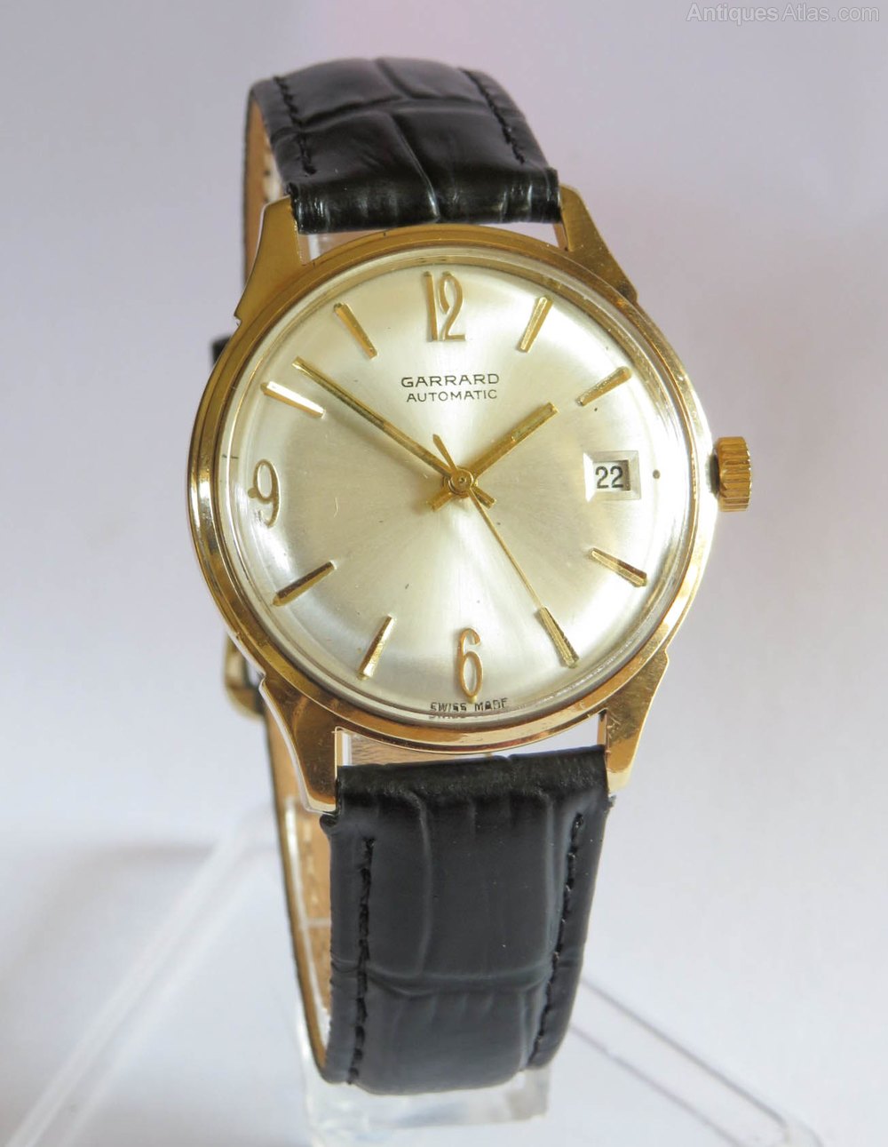 Antiques Atlas Gents 9ct Gold Garrard Wrist Watch, 1970 as170a10574