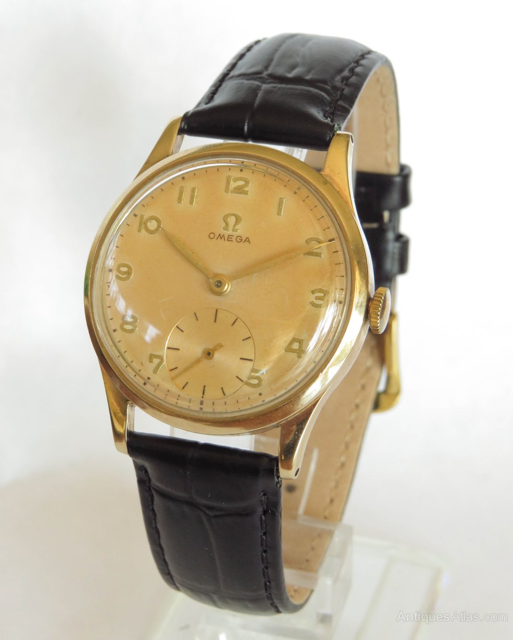 Gents 9ct Gold Omega Wrist Watch, 1950