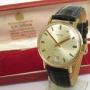 Gents 9ct gold Revue wrist watch for Garrard, 1974