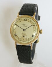 Gents 9ct Gold Smiths Wrist Watch For J W Benson, 