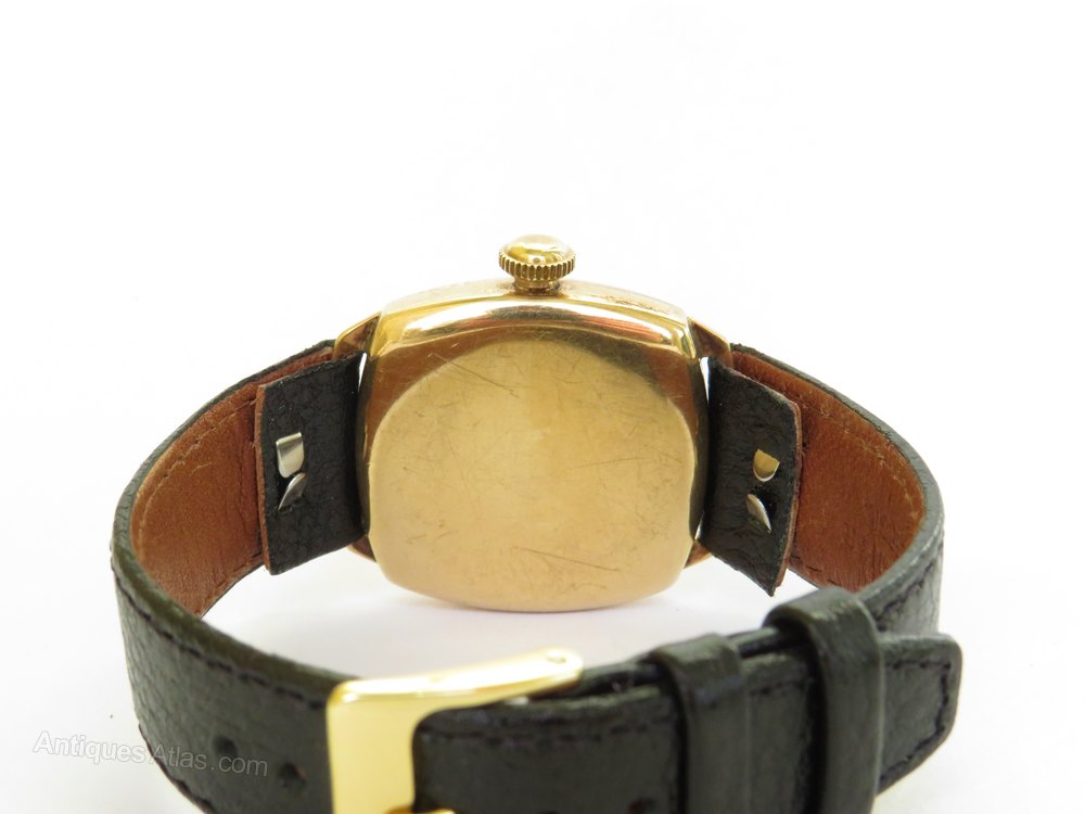 Antiques Atlas Gents 9ct Gold Waltham Wrist Watch, 1932