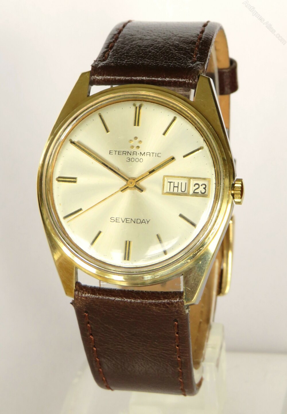 Antiques Atlas - Gents Eterna Matic 3000 Seven Day Wristwatch
