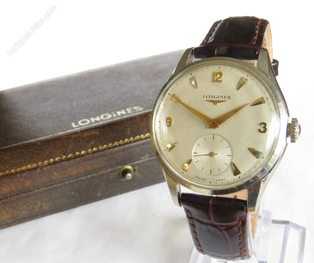 Antiques Atlas Gents Longines Wrist Watch, 1957
