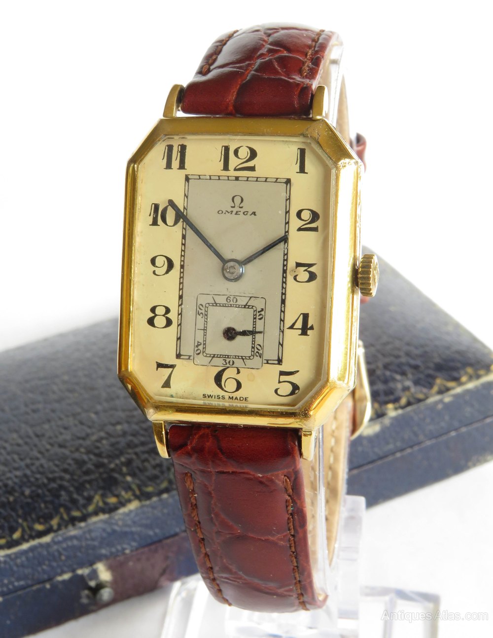 Antiques Atlas Gents Omega Art Deco Wrist Watch, 1939