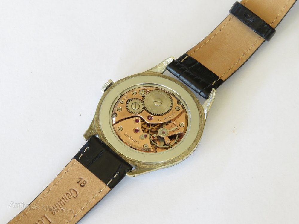Antiques Atlas - Gents Large 1950s Lorenz Wrist Watch
