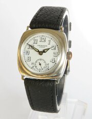 Gents Silver Cyma Wrist Watch, J W Benson, 1937