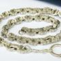 Impressive antique Continental silver necklace