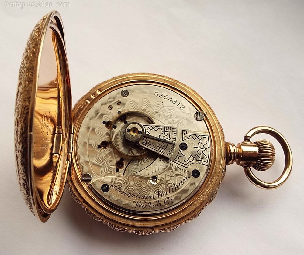 Antiques Atlas Large Ornate Waltham Pocket Watch, 1895.