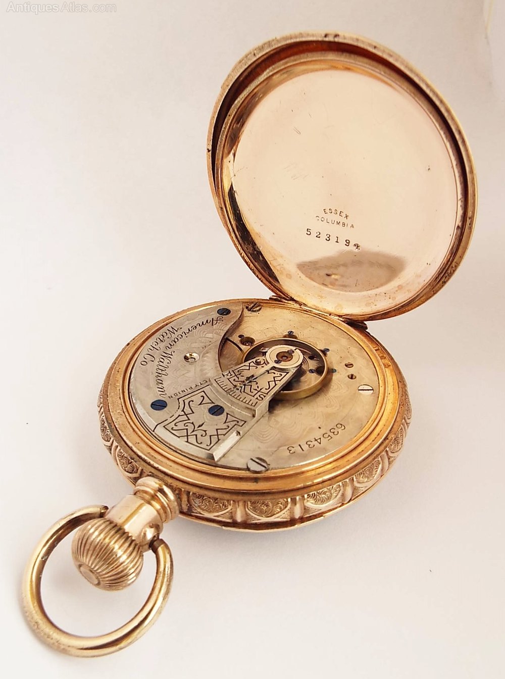 Antiques Atlas Large Ornate Waltham Pocket Watch, 1895.