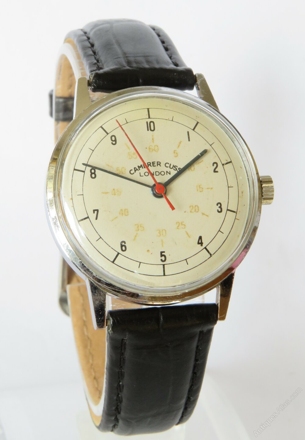 Montre Vintage Calendrier Homme FHB - Boîte Acier 33mm Cadran Or - Mécanique à Remontage Manuel - Rare