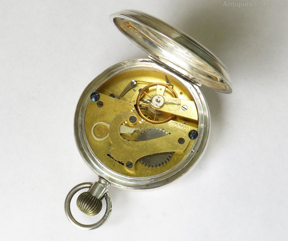 Antiques Atlas Rare Antique Silver Excelsior Lever Stopwatch