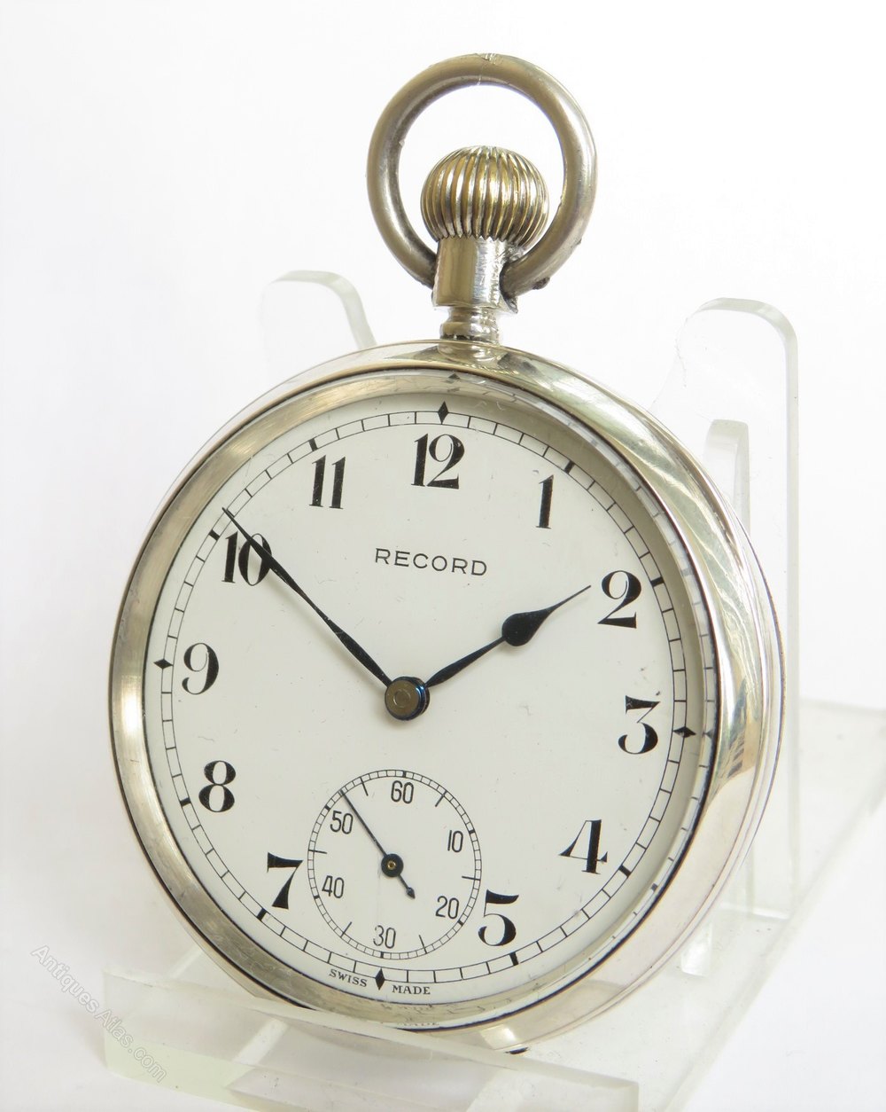 Antiques Atlas Silver Record Pocket Watch