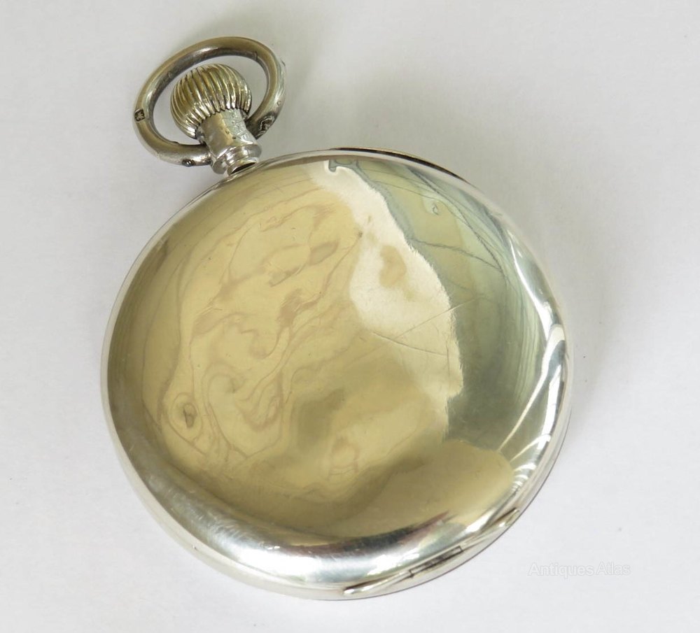 Antiques Atlas Silver Record Pocket Watch