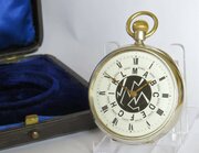 Silver Wireless Telegraphers Pocket Watch