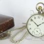 Swiss Silver Pocket Watch And Chain