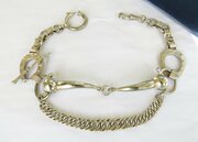 Unusual Horse Riding Pocket Watch Albert Chain