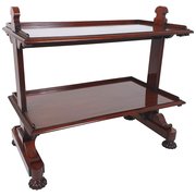 English 19th C. Mahogany 2 Tier Waiter 