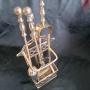 A Fine Brass Companion Set.