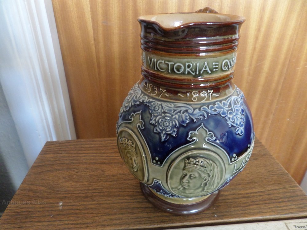 Antiques Atlas Doulton Lambeth 1897 Commemorative Jug