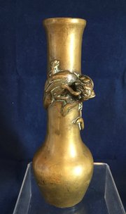 C1718th chinese bronze vase wi