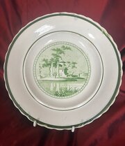 C19th Pearlware Plate With Masonic Design.