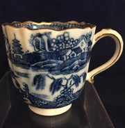 Caughley porcelain coffee cup